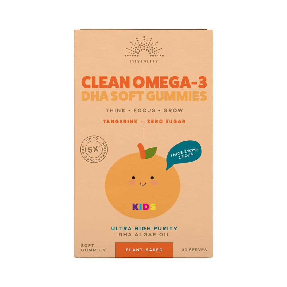 PHYTALITY KIDS CLEAN OMEGA-3 DHA GUMMIES TANGERINE 30PK