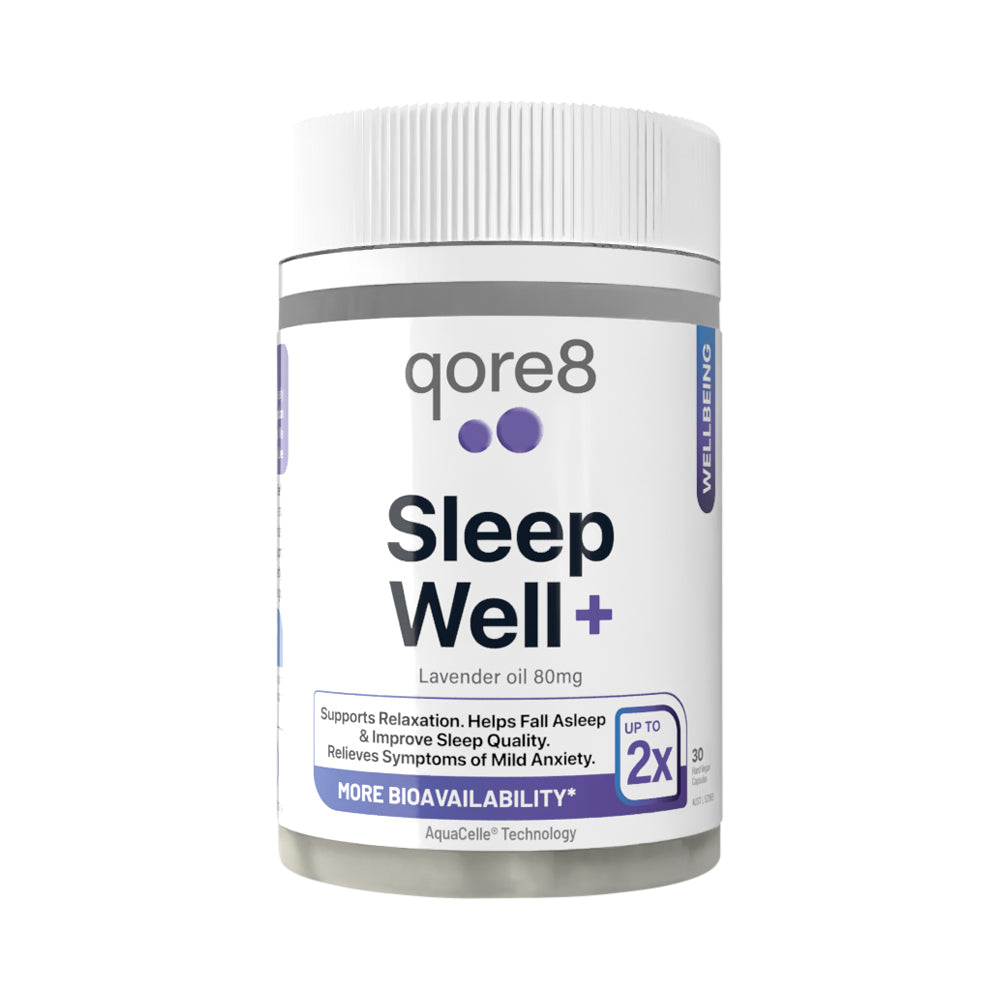QORE8 SLEEP WELL + LAVENDER OIL 80MG 30VC