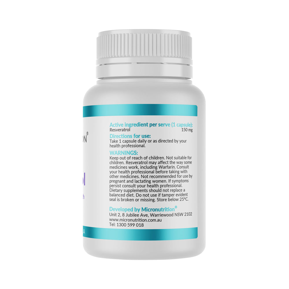 MICRONUTRITION LIPOCAP RESVERATROL 150MG 30VC
