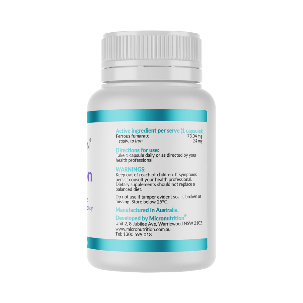 MICRONUTRITION LIPOCAP IRON 73.04MG 30VC