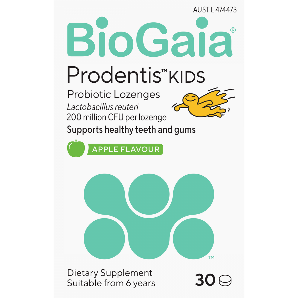 BIOGAIA PRODENTIS KIDS PROBIOTIC LOZ APPLE