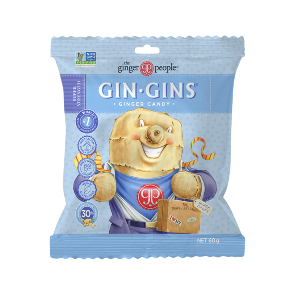 The Ginger People Gin Gins Ginger Candy Super Strength 60g The Vitamins Shoppe