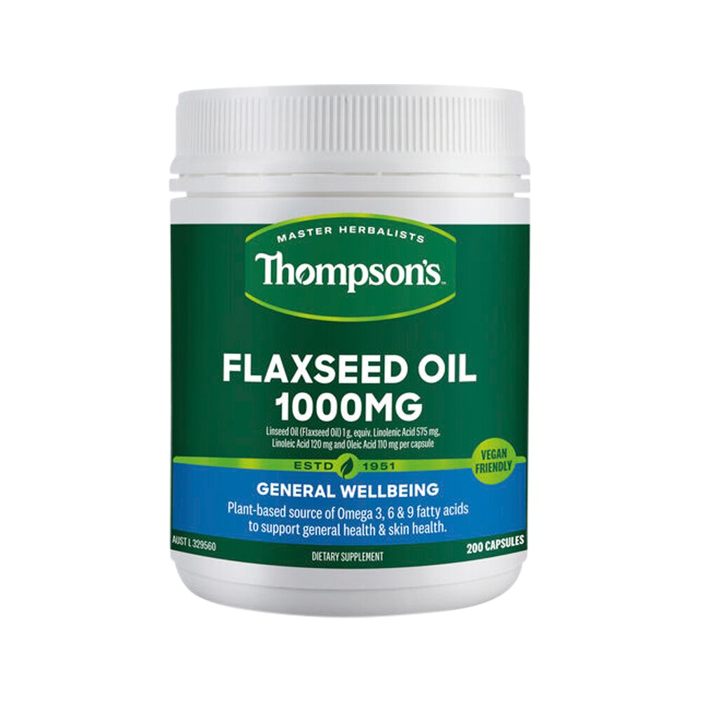 Thompsons Flaxseed Oil 1000mg 200c