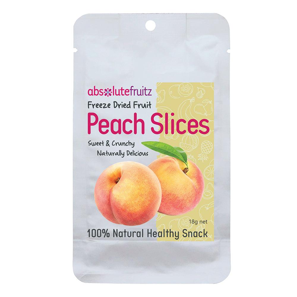 AbsoluteFruitz Freeze Dried Peach Slices 18g – The Vitamins Shoppe