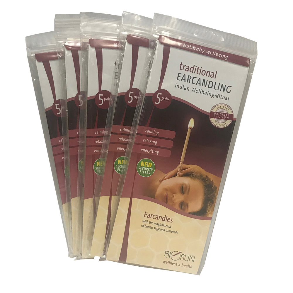 Biosun Ear Candles Traditional Wellbeing Ritual 5 Pairs x 5 Pack (25 P The Vitamins Shoppe