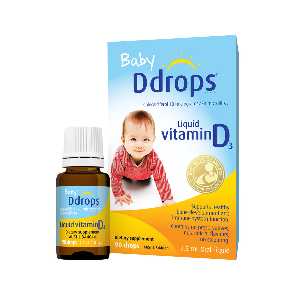 Ddrops Baby Liquid Vitamin D3 400IU 2.5ml The Vitamins Shoppe
