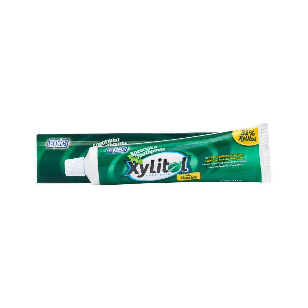 Epic Spearmint Toothpaste with Xylitol (with Fluoride) 4.9oz The