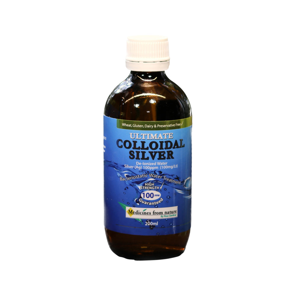 Medicines From Nature Ultimate Colloidal Silver 100ppm 200ml The