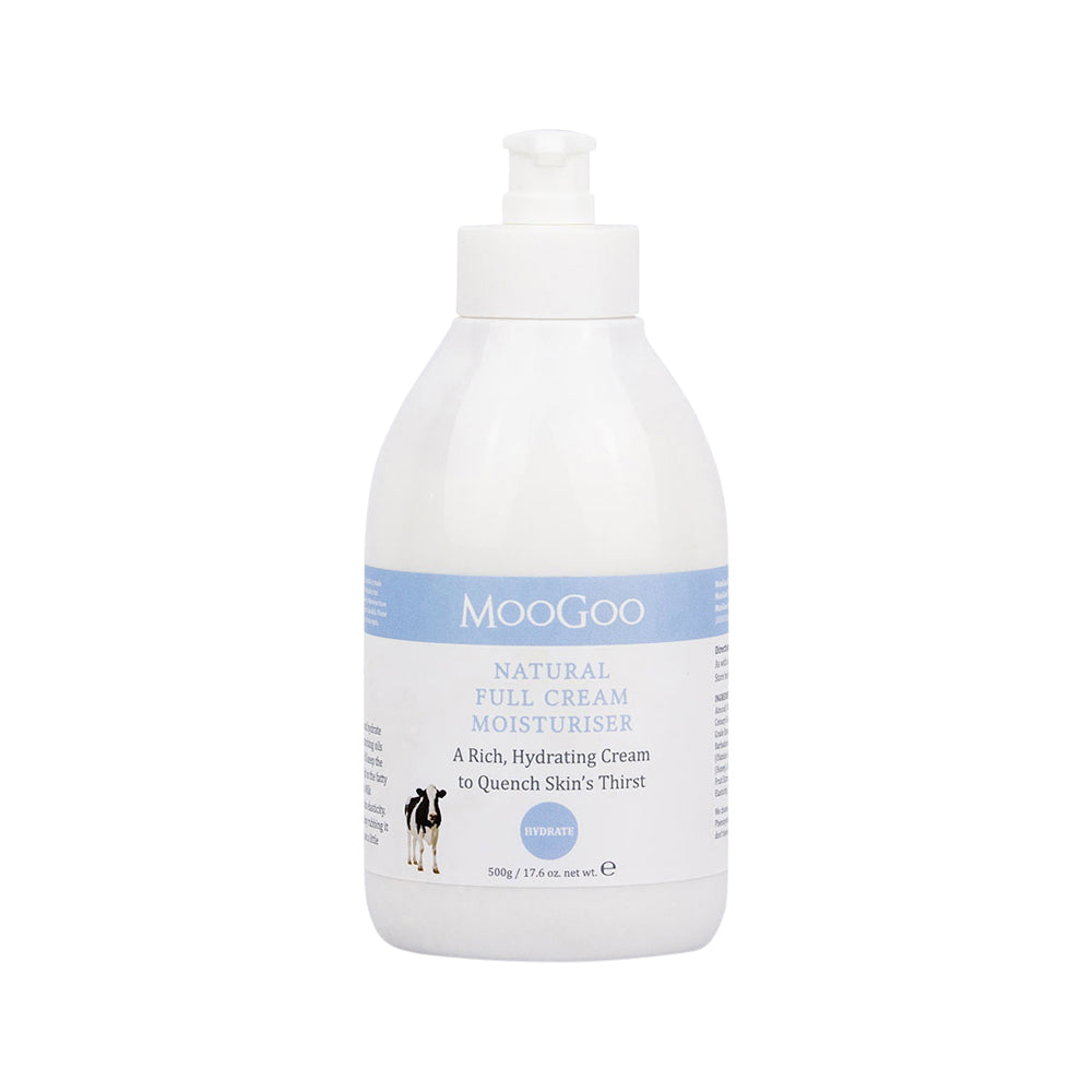 MooGoo Natural Full Cream Moisturiser 500g The Vitamins Shoppe