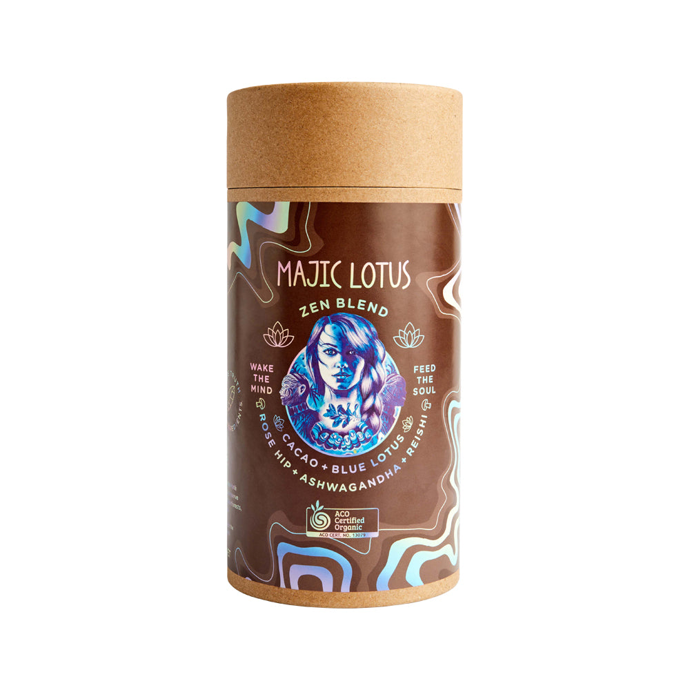 Naturally Driven Organic Latte Majic Lotus Zen Blend (Cacao, Blue Lotu