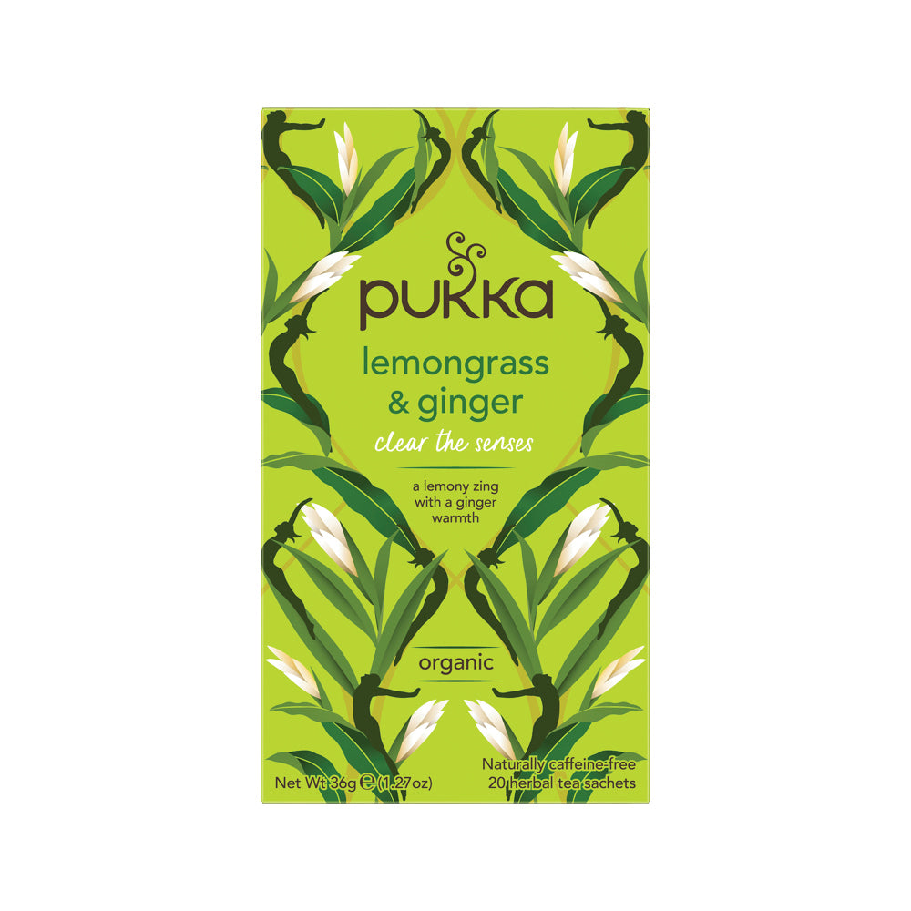 Pukka Organic Lemongrass & Ginger x 20 Tea Bags The Vitamins Shoppe