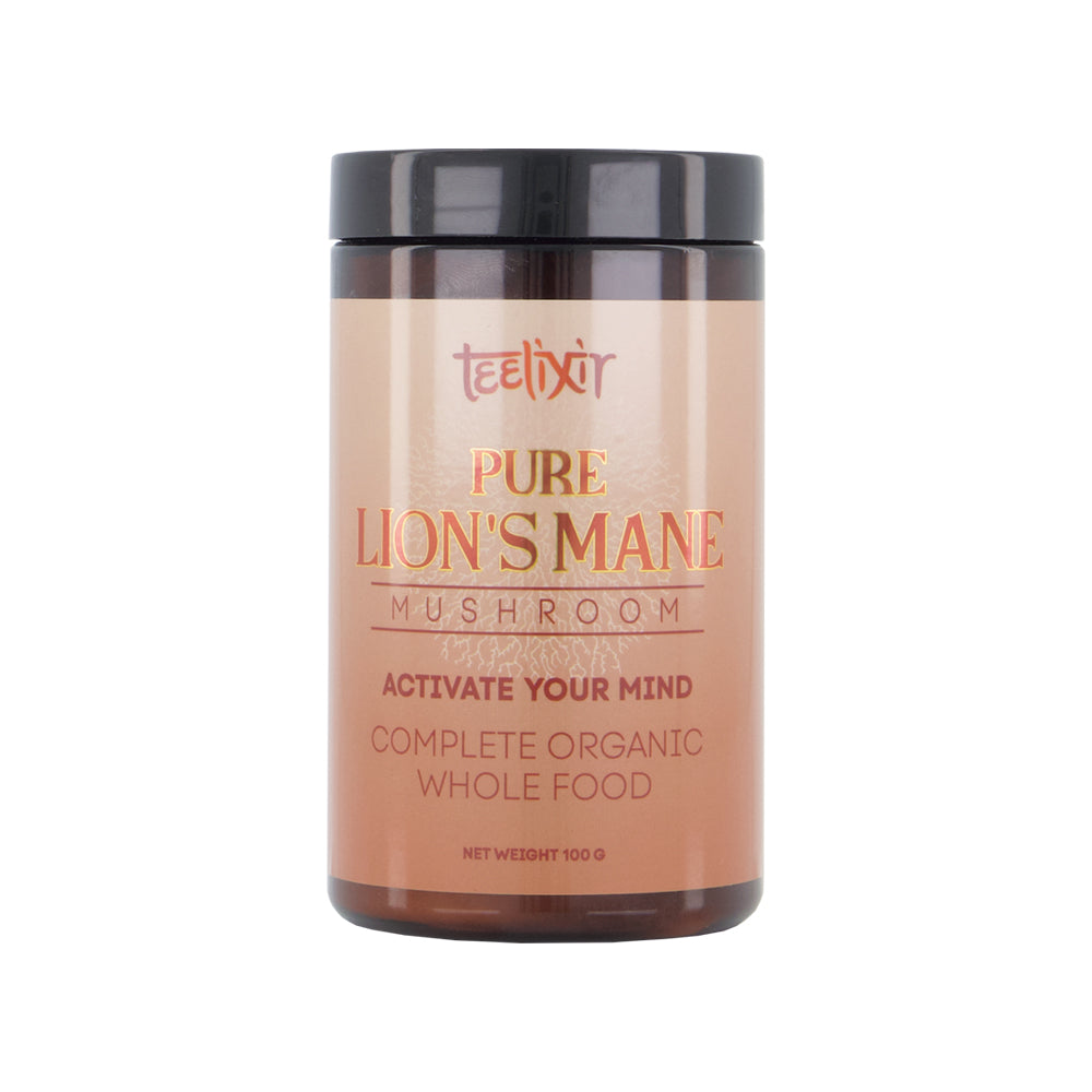Teelixir Organic Pure Lion's Mane Mushroom 100g The Vitamins Shoppe