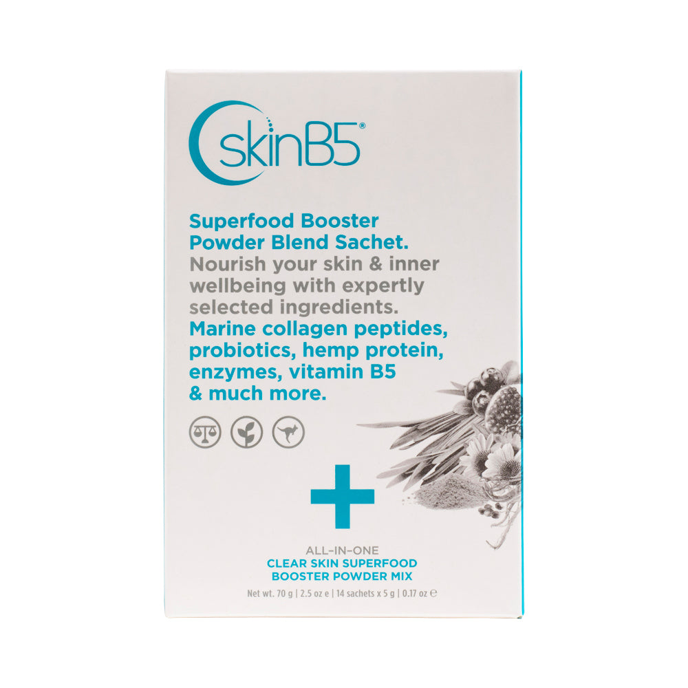 SKINB5 ALL-IN-ONE CLEAR SKIN SUPERFOOD BOOSTER POWDER MIX SACHET 5G X 14 PACK