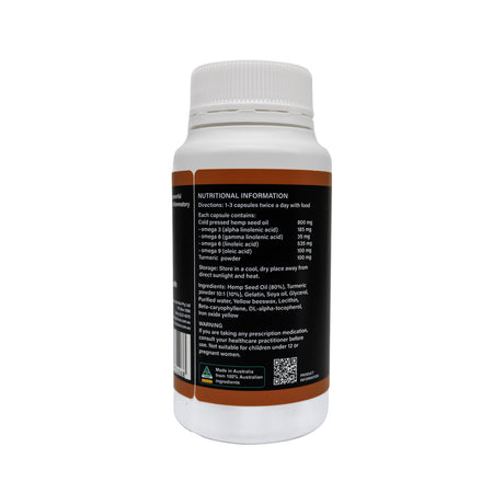 Provex Hemp Seed Oil + Turmeric 1000mg 120c