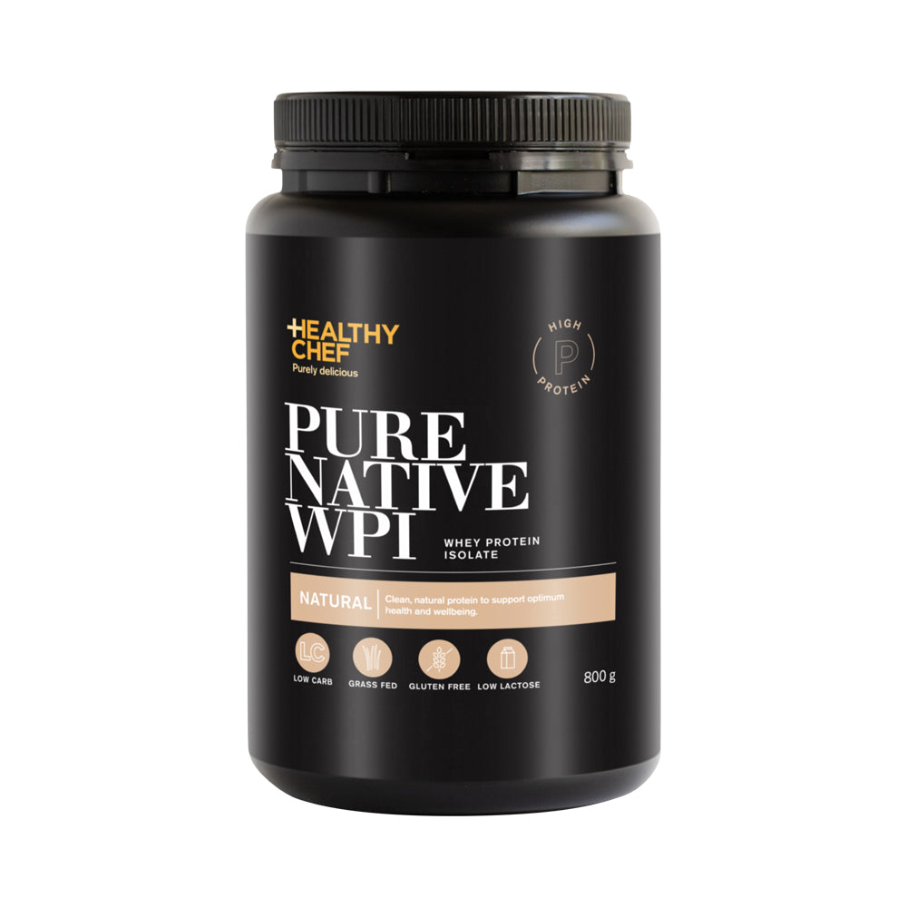 THE HEALTHY CHEF PURE NATIVE WPI VANILLA 800G – The Vitamins Shoppe