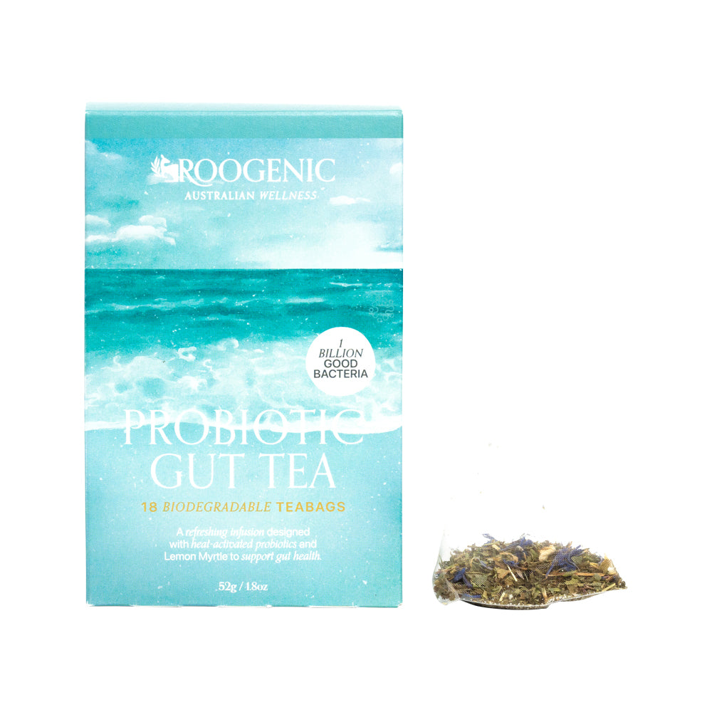ROOGENIC AUSTRALIAN PROBIOTIC GUT TEA X 18 TEA BAGS – The Vitamins Shoppe