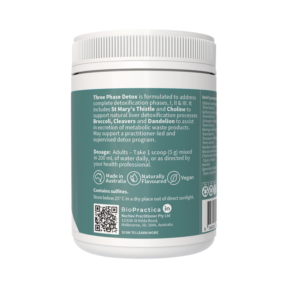 BIOPRACTICA THREE PHASE DETOX MANGO PASSIONFRUIT ORAL POWDER 150G