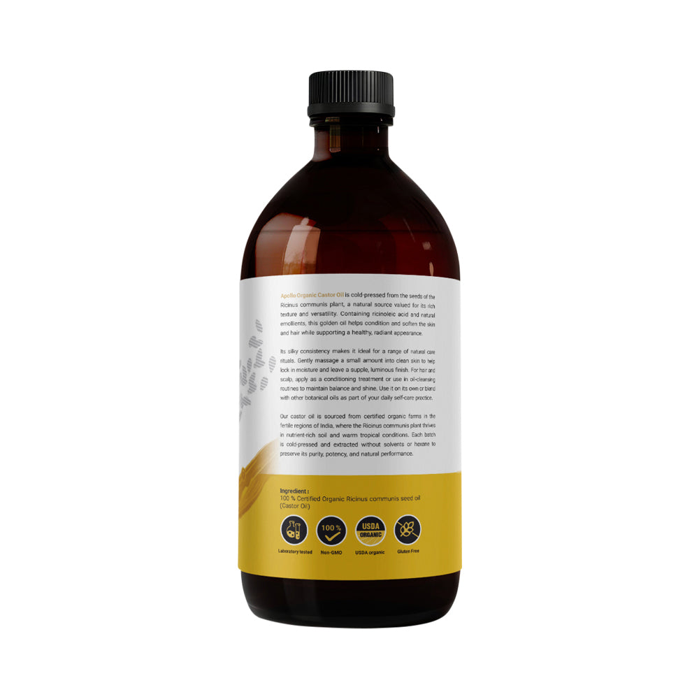 APOLLO ORGANIC CASTOR OIL 300ML