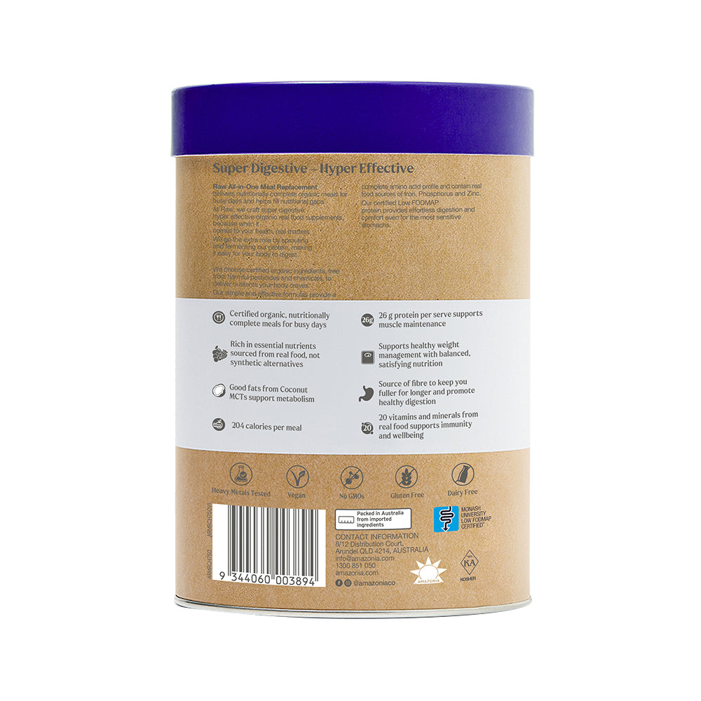 RAW ALL-IN-ONE MEAL REPLACEMENT DECADENT CHOCOLATE 750G