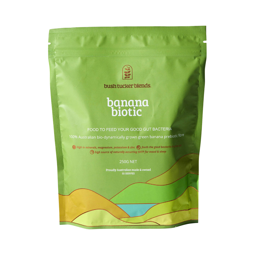 BUSH TUCKER BLENDS BANANA BIOTIC 250G