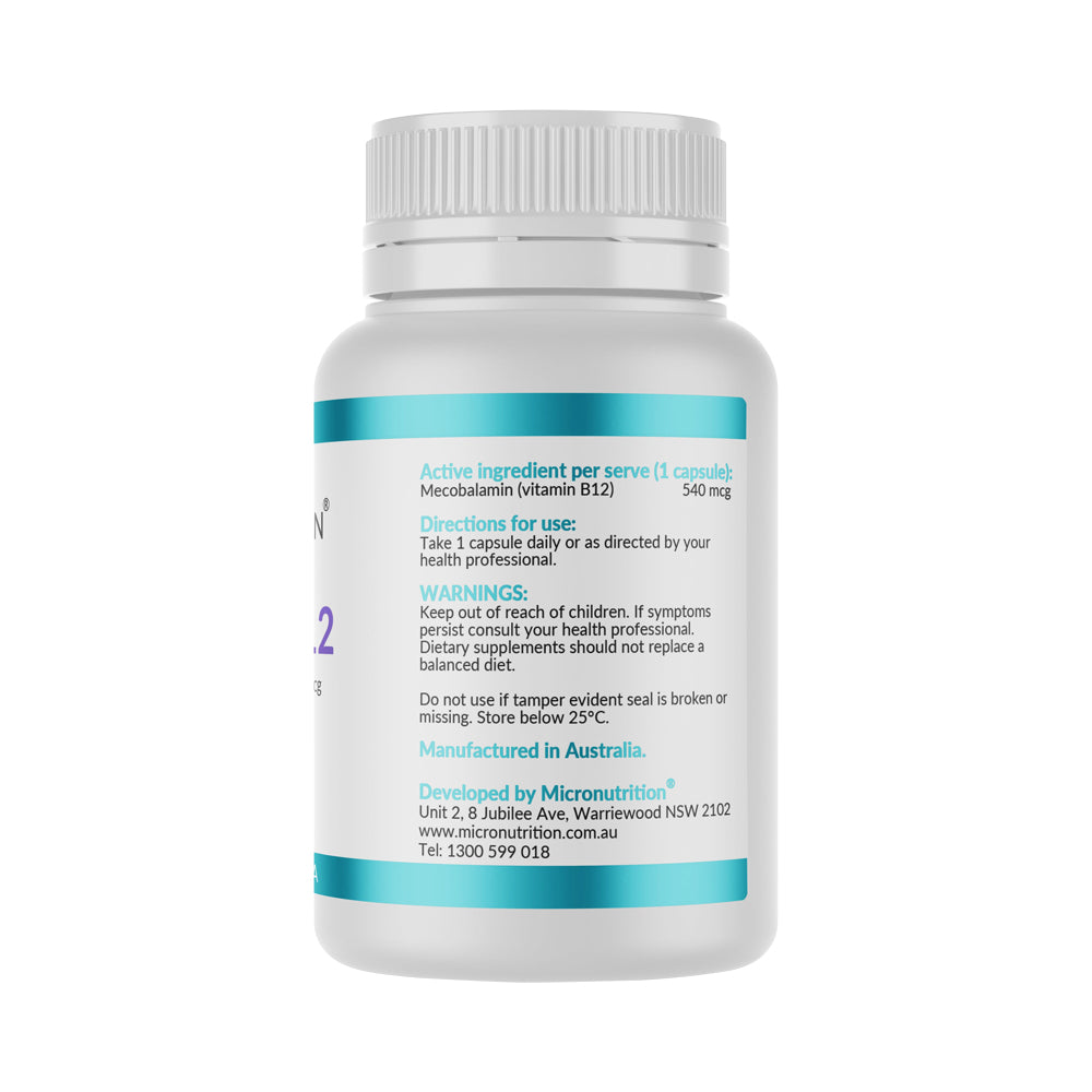MICRONUTRITION LIPOCAP B12 540MCG 30VC