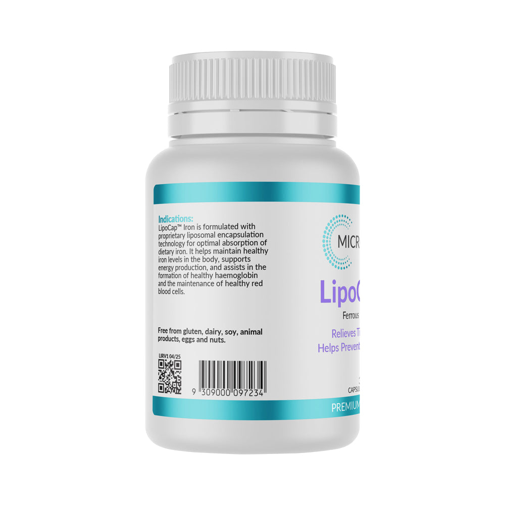 MICRONUTRITION LIPOCAP IRON 73.04MG 30VC