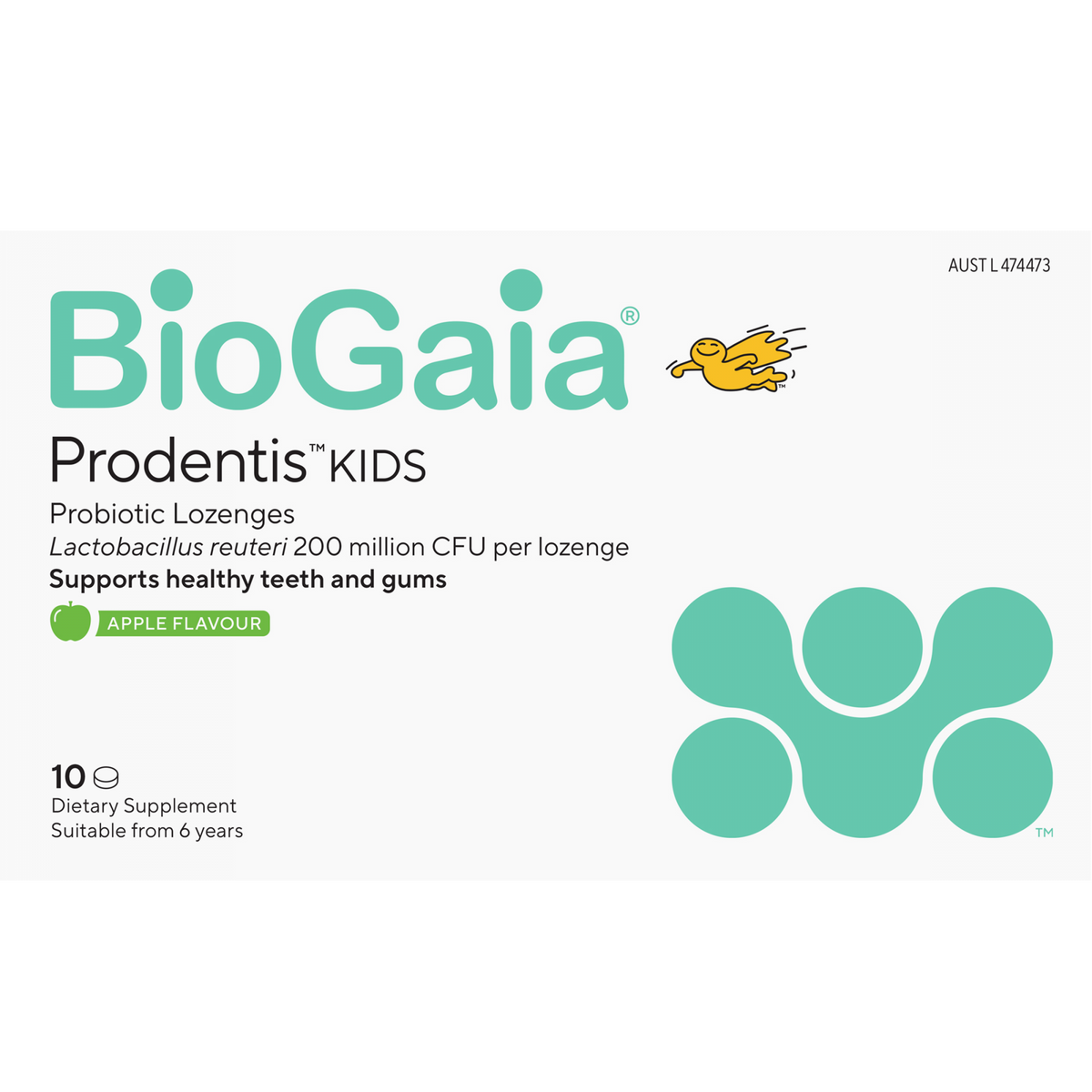 BIOGAIA PRODENTIS KIDS PROBIOTIC LOZ APPLE