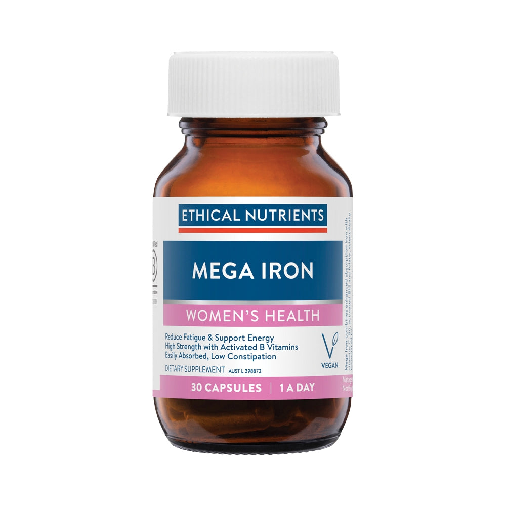 ETHICAL NUTRIENTS MEGA IRON 30C – The Vitamins Shoppe