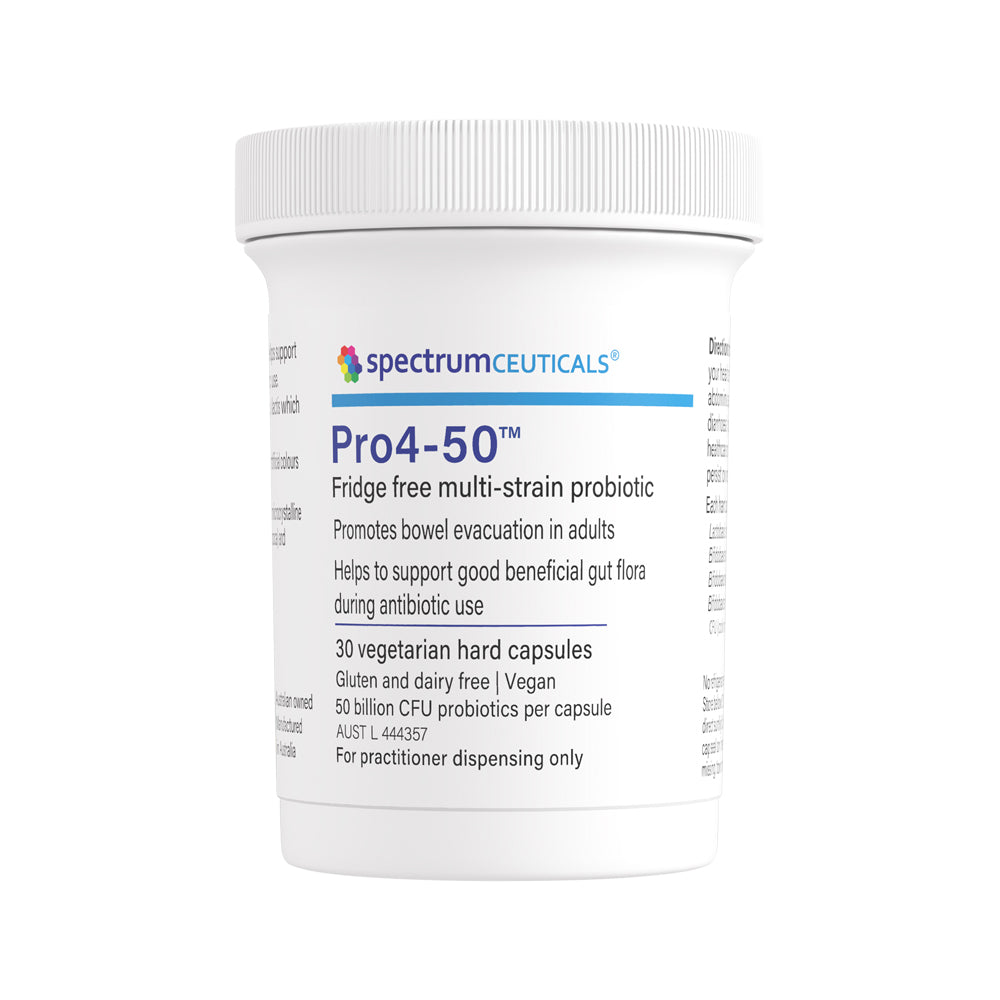 Spectrumceuticals Pro4-50 (Fridge Free Multi-Strain Probiotic) 30vc ...