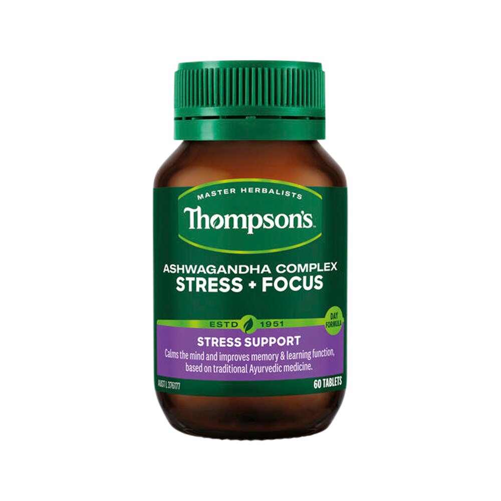 Thompsons Ashwagandha Complex Stress + Focus 60t