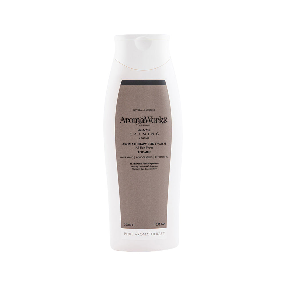AromaWorks For Men Aromatherapy Body Wash Bioactive Calming Formula 300ml