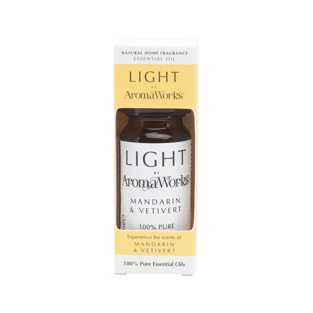 AromaWorks Light 100% Pure Essential Oil Blend Mandarin & Vetivert 10ml