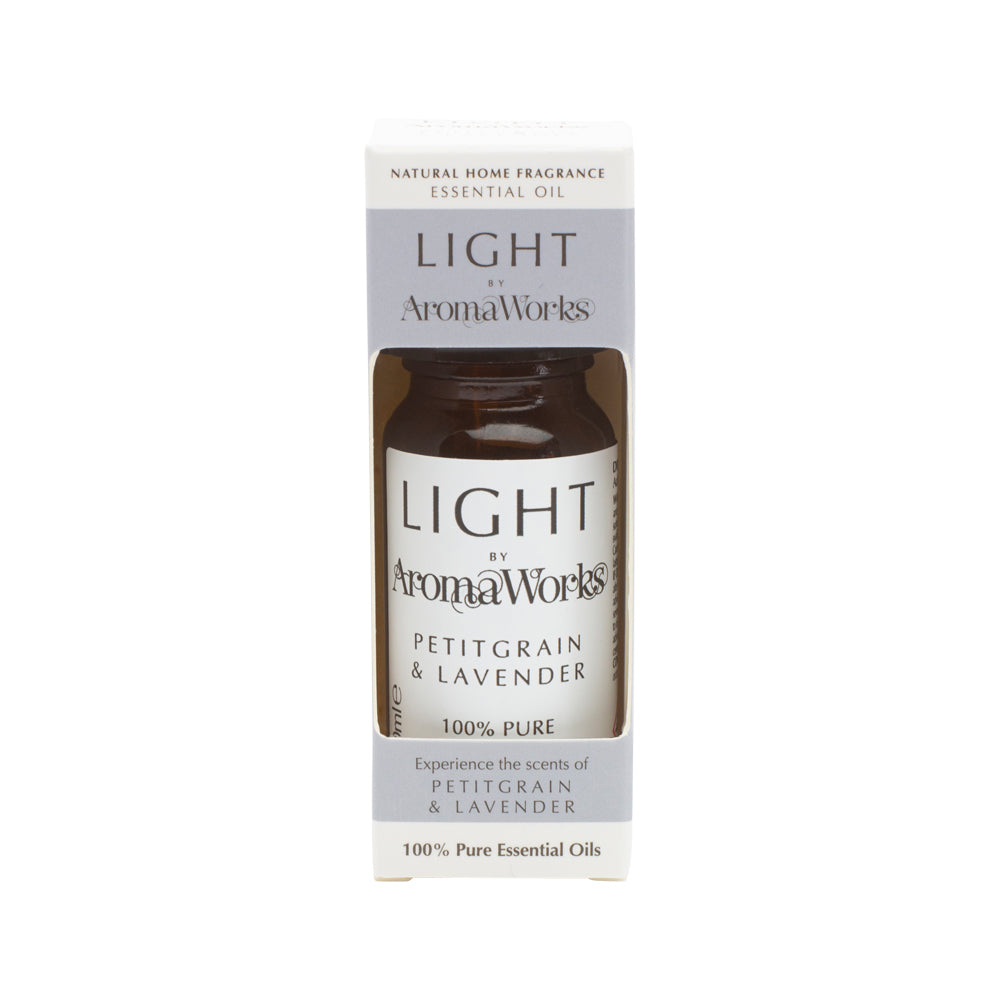 AromaWorks Light 100% Pure Essential Oil Blend Petitgrain & Lavender 10ml