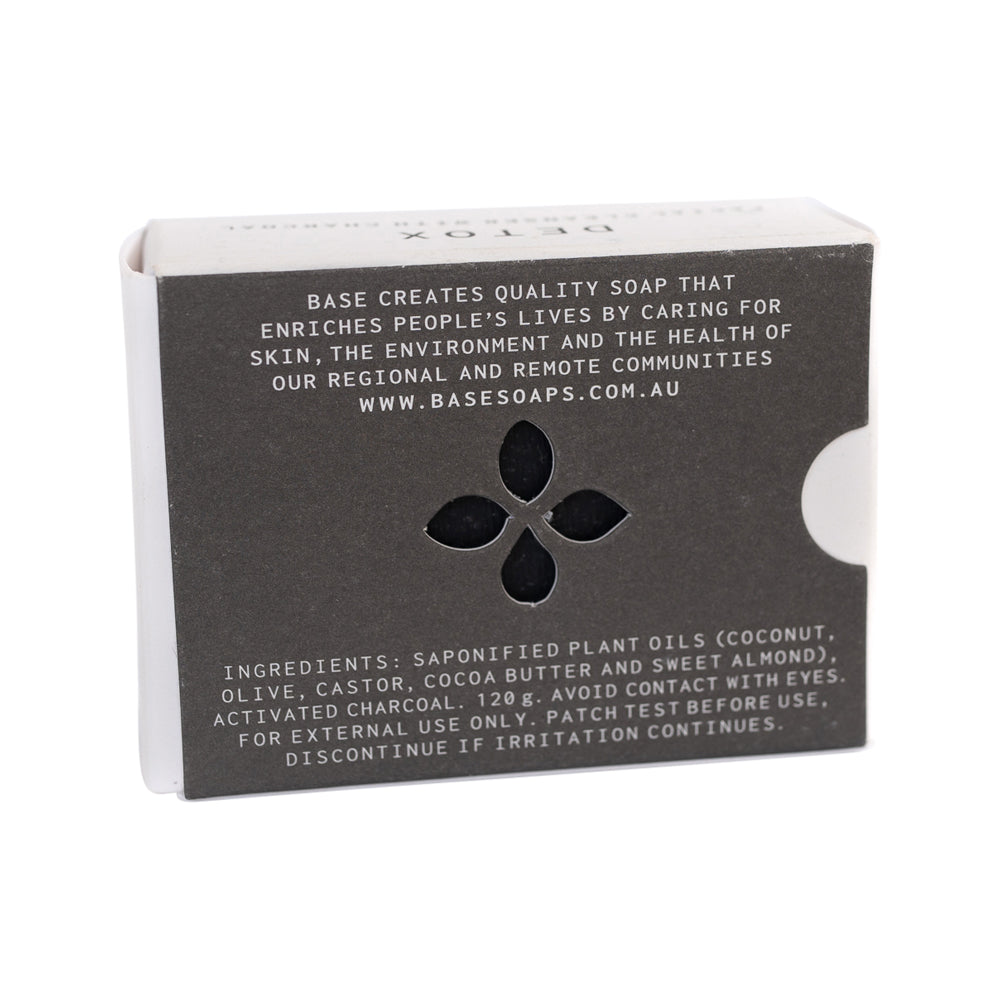 Base (Soap With Impact) Bar Detox Facial Cleanser with Charcoal (Boxed) 120g
