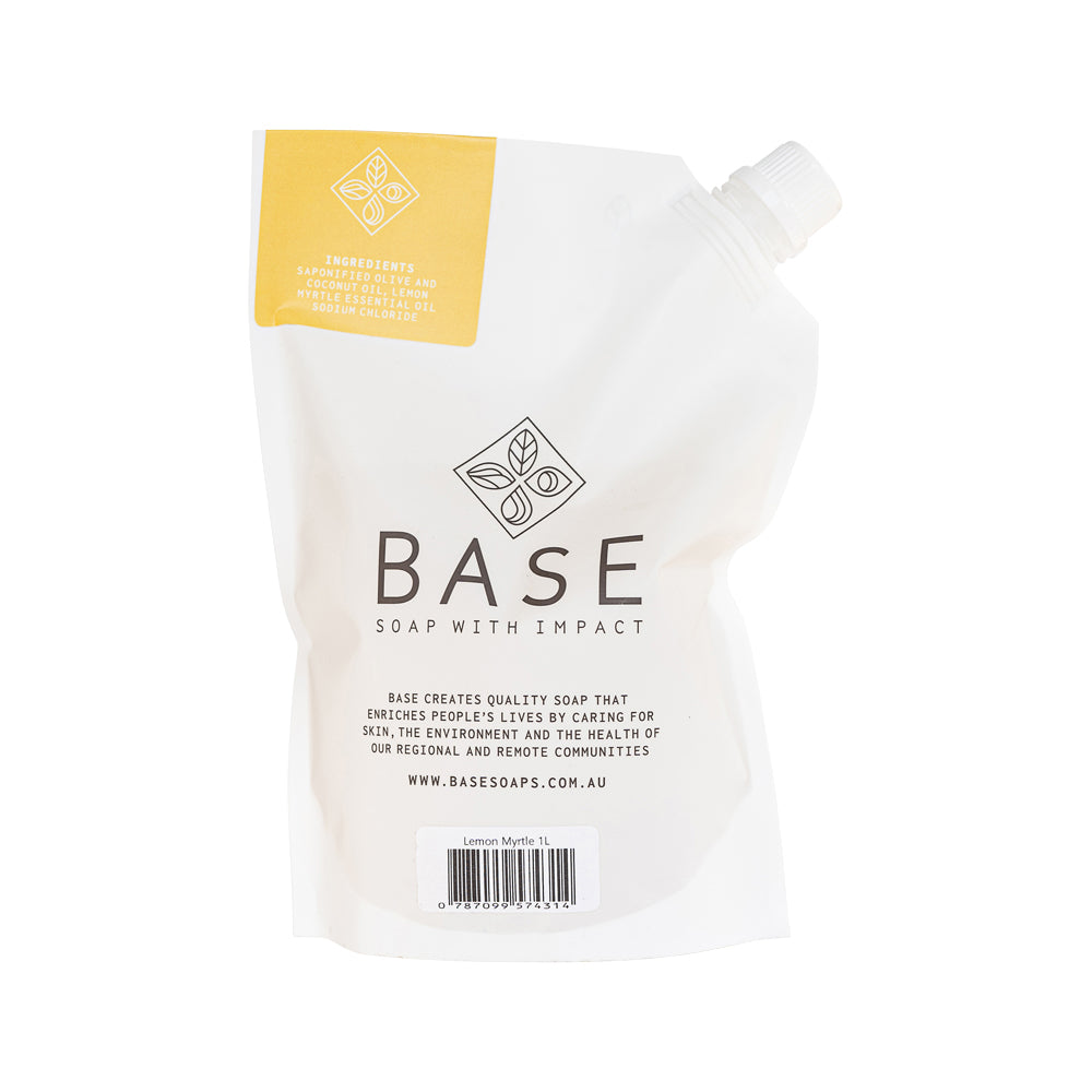 Base (Soap With Impact) Hand Wash Lemon Myrtle Refill 1L
