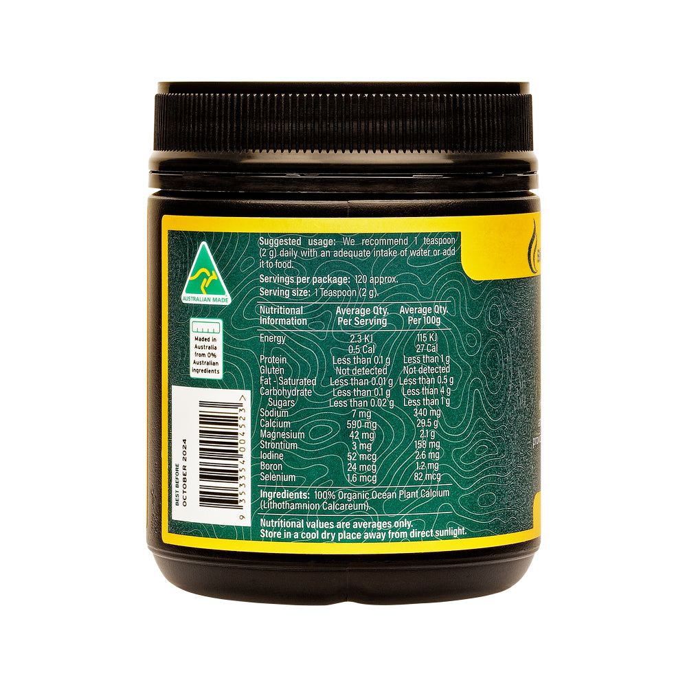 BioGenesis Natural Australia (Travel Friendly) Organic Ocean Plant Calcium Powder 240g