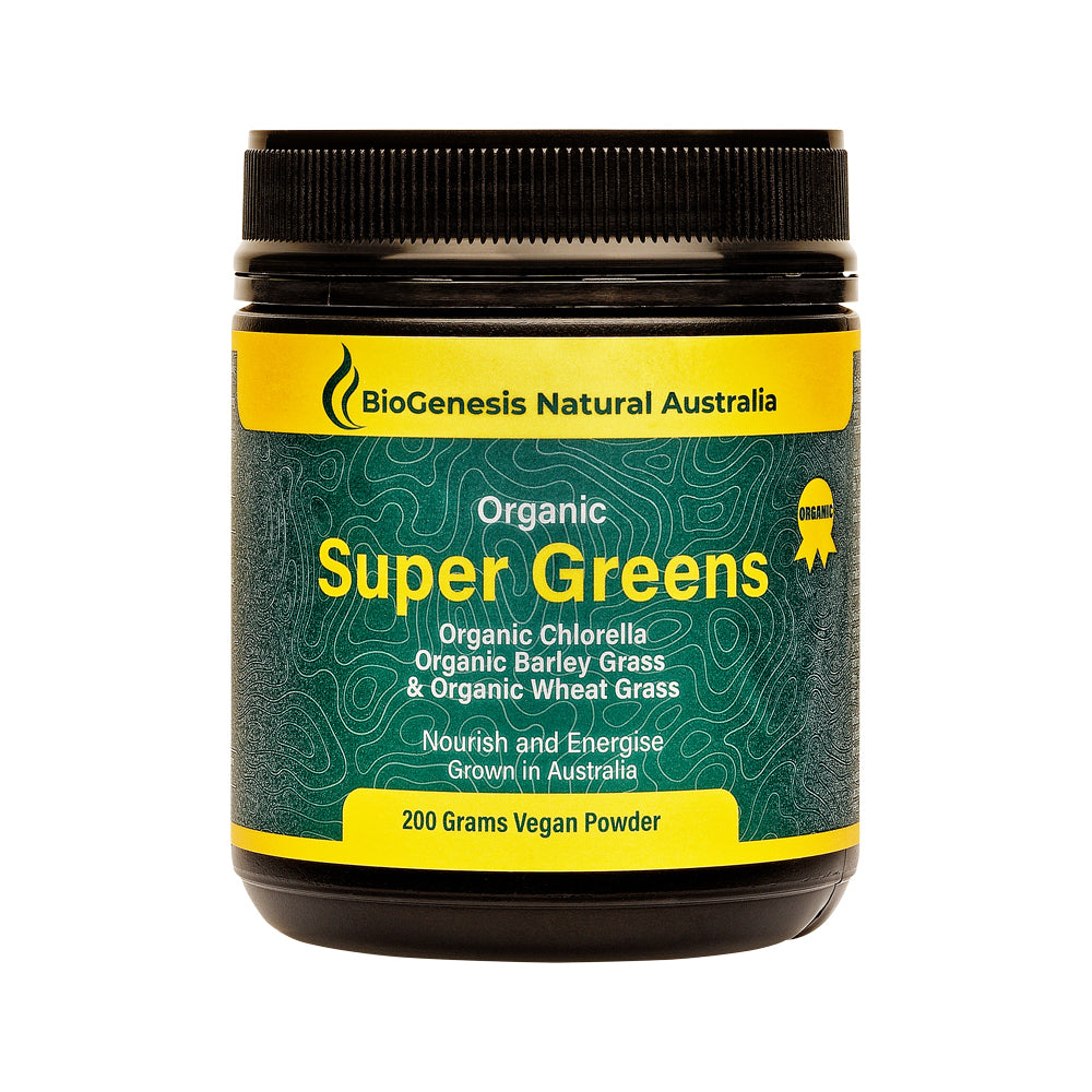 BioGenesis Natural Australia (Travel Friendly) Organic Super Greens Powder 200g