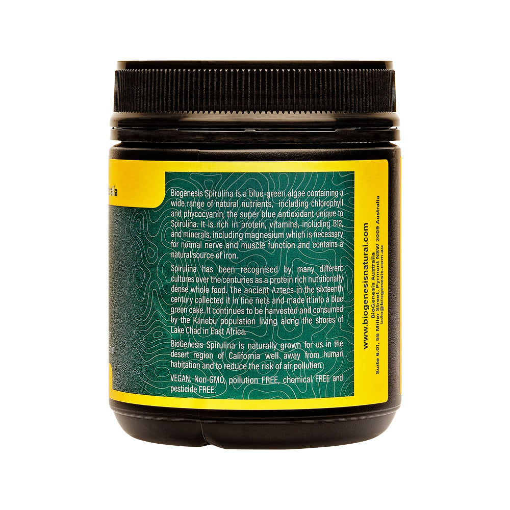 BioGenesis Natural Australia (Travel Friendly) Spirulina Californian Desert Grown 500mg 600t