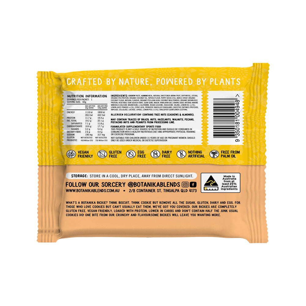 Botanika Blends Botanika Bickies Lemon Poppy Seed 60g x 12 Display