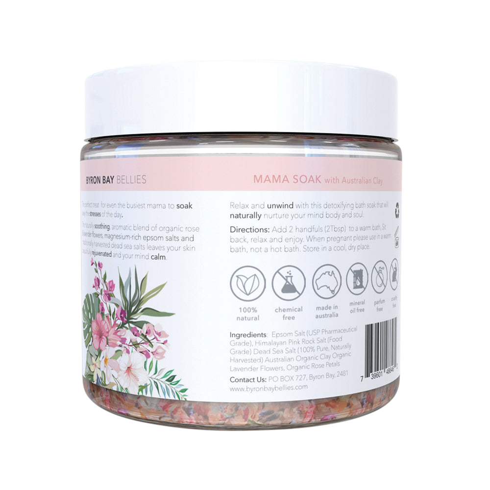 Byron Bay Bellies Relaxing Mama Soak with Organic Australian Clay 220g
