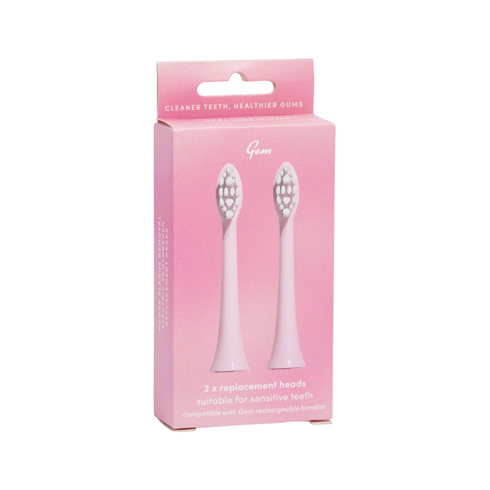 Gem Electric Toothbrush Replacement Heads Coconut x 2 Pack – The ...