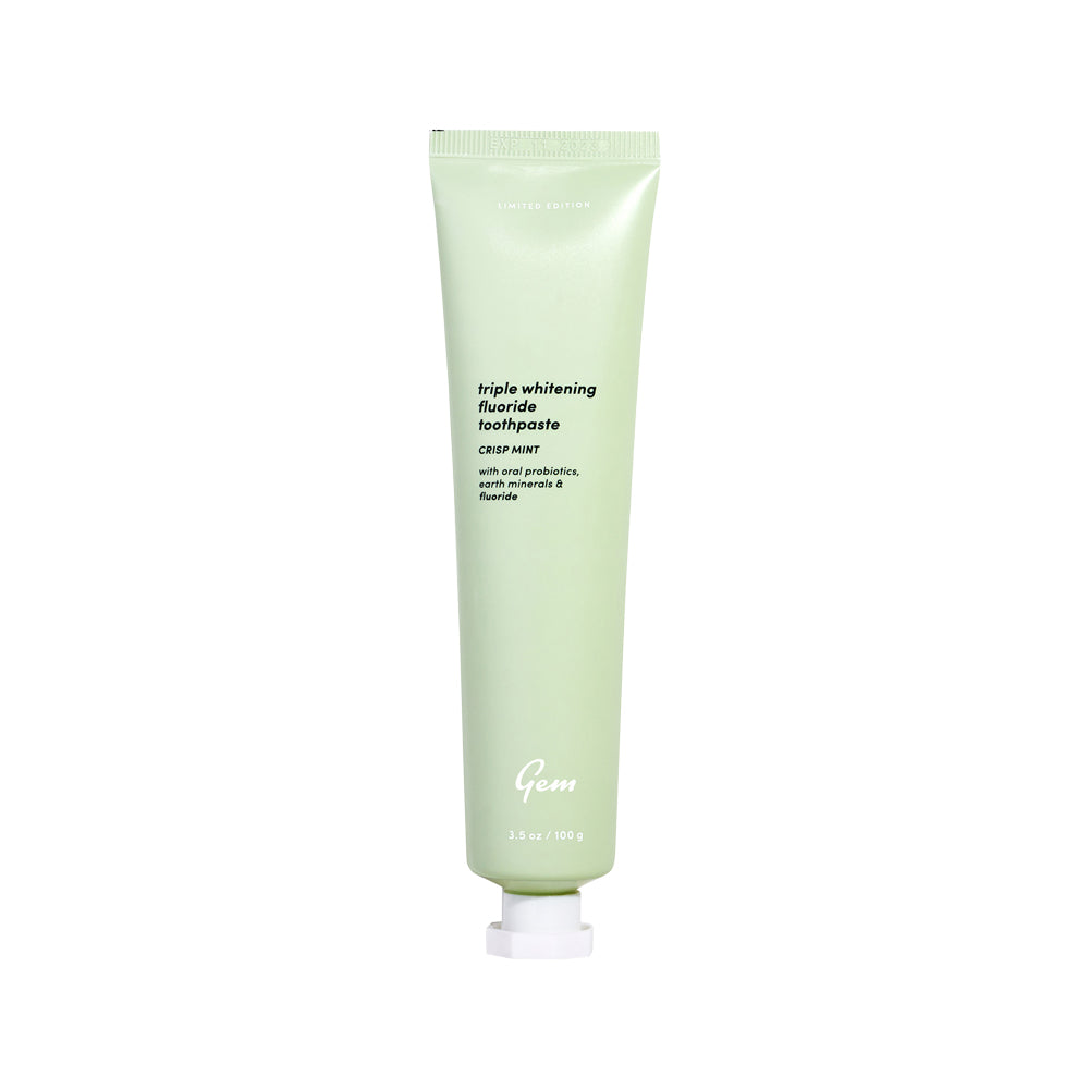Gem Triple Whitening Fluoride Toothpaste Crisp Mint 100g