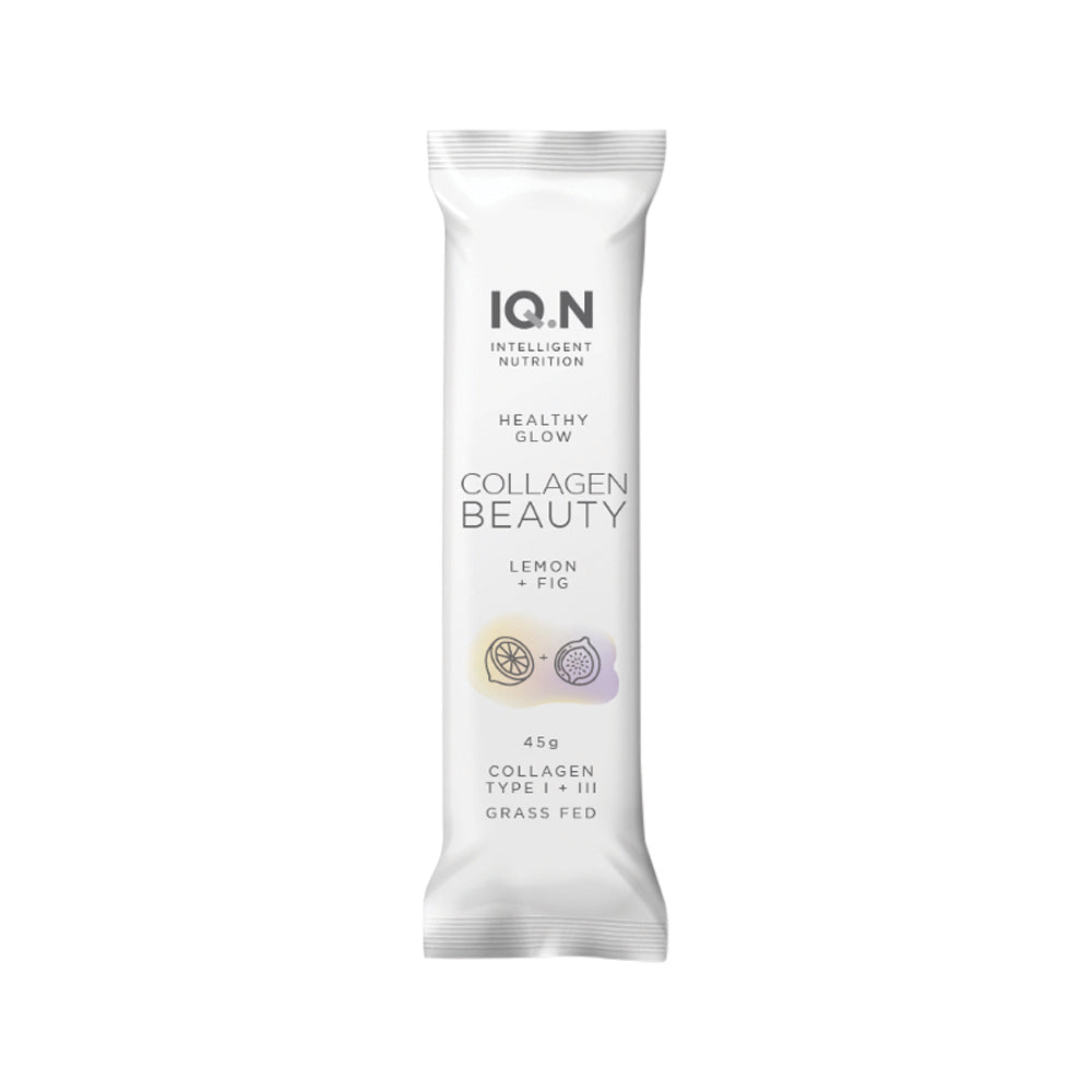 IQ.N Intelligent Nutrition Collagen Beauty Bar (Healthy Glow) Lemon + Fig 45g x 10 Display
