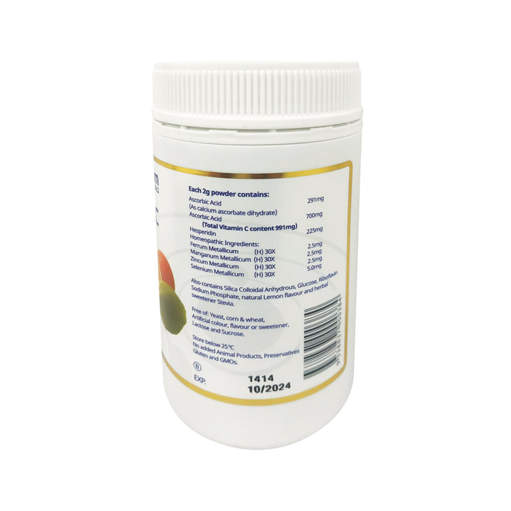 Millenium Pharmaceuticals White Vitamin C with Hesperidin Complex Oral Powder 200g