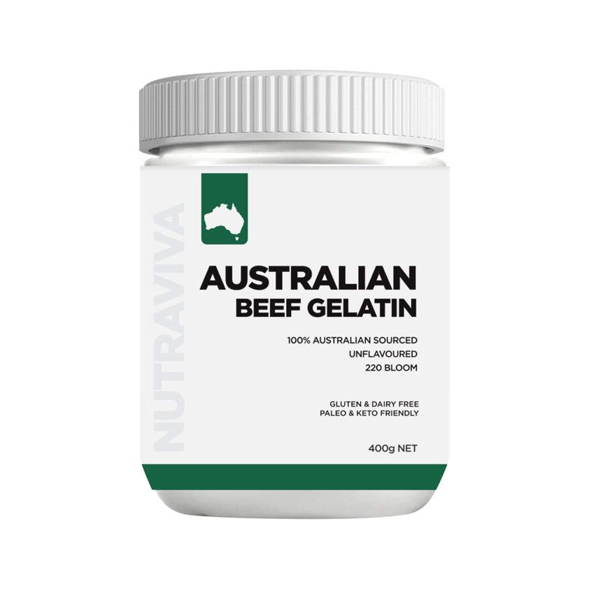 Nutraviva Australian Beef Gelatin 400g The Vitamins Shoppe