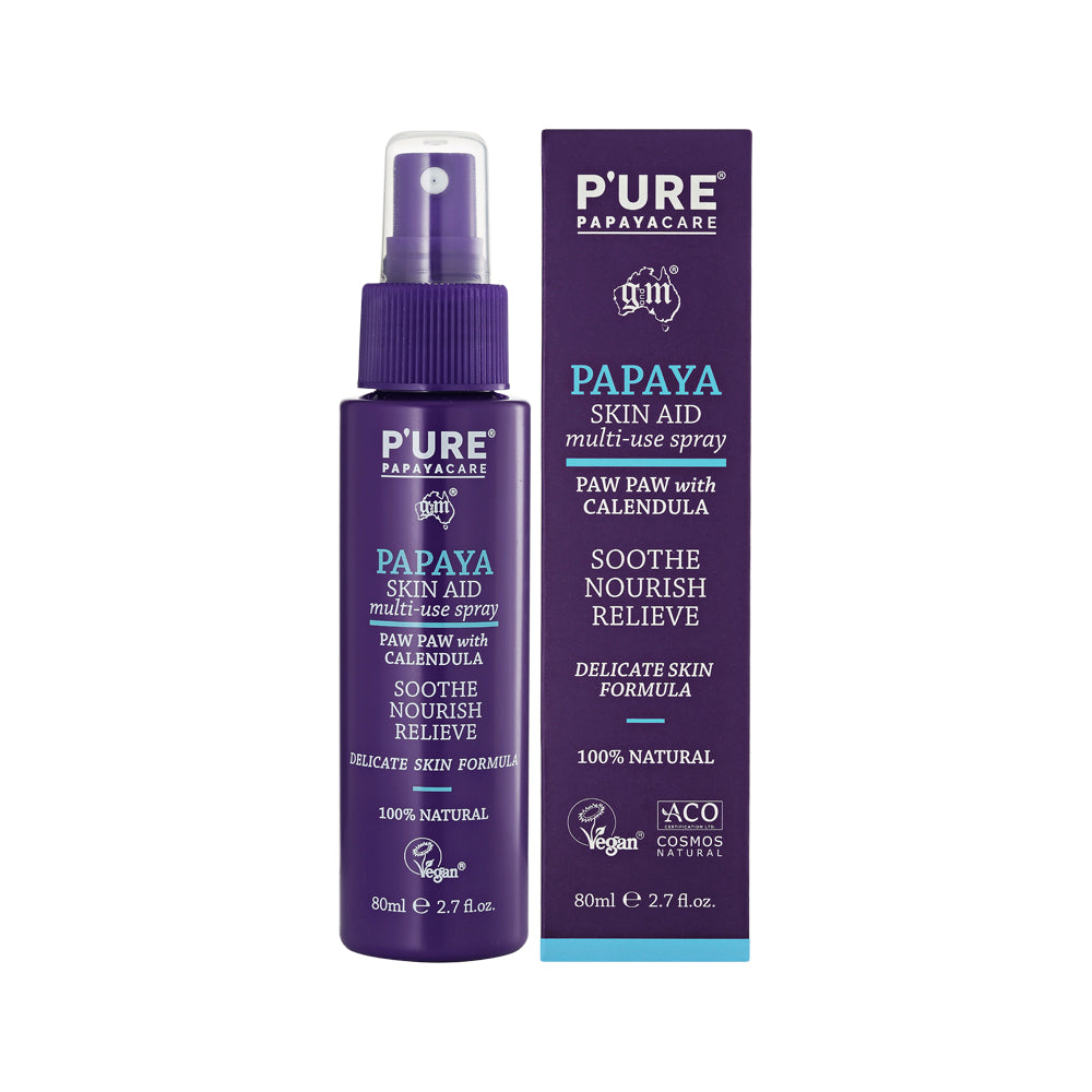 P'URE Papayacare Papaya Skin Aid Multi-Use Spray (Paw Paw with Calendula) 80ml