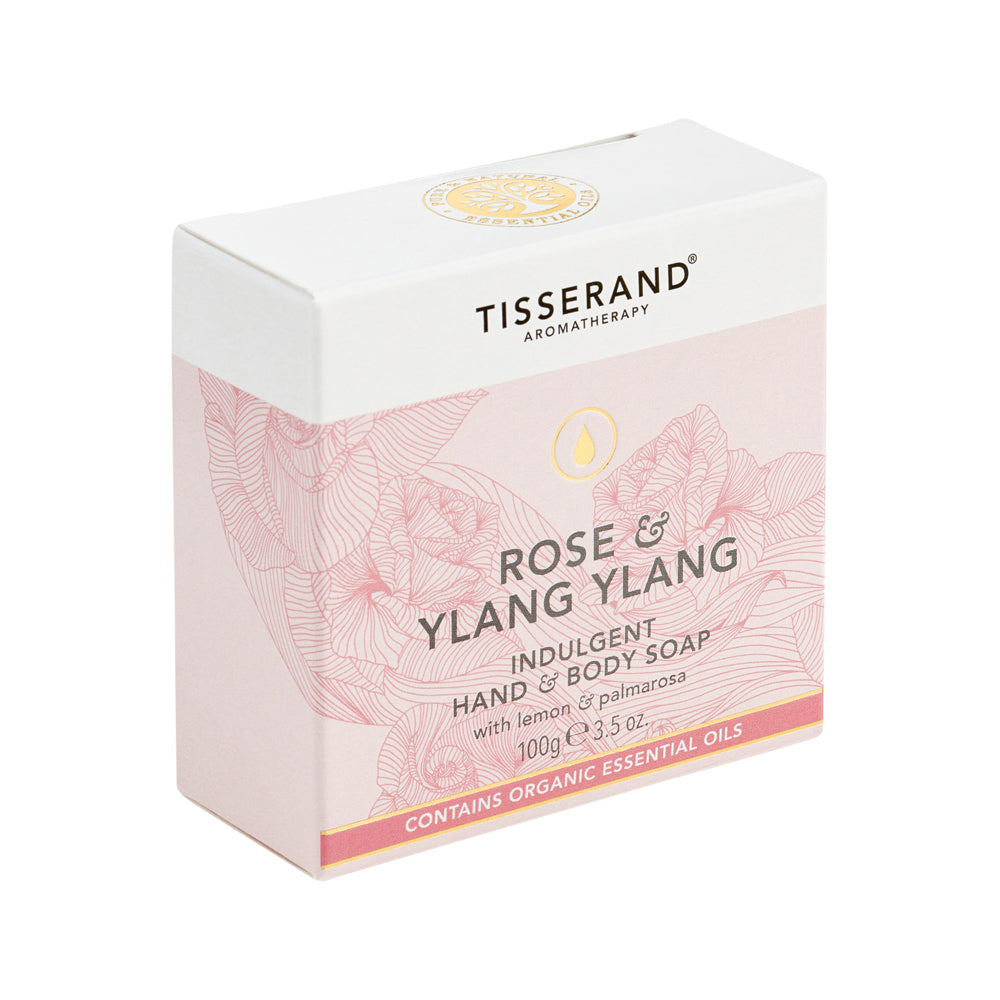 Tisserand Soap Hand Body Indulgent Rose & Ylang Ylang 100g