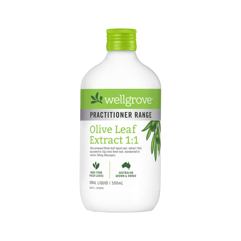 Wellgrove Practitioner Range Olive Leaf Extract 1:1 500ml