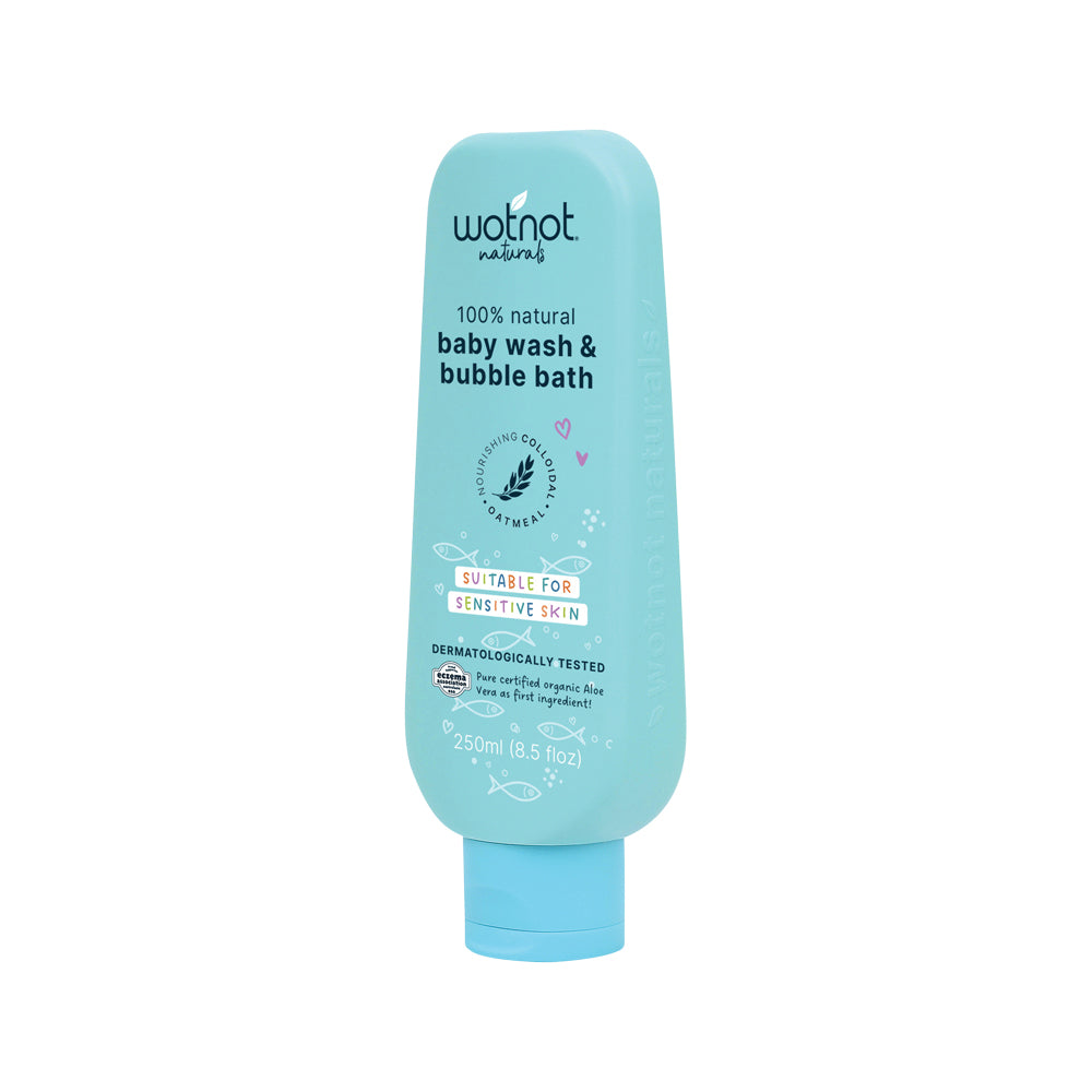 Wotnot Naturals 100% Natural Baby Wash & Bubble Bath 250ml